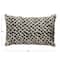 Hello Honey® Black & White Spotted Goat Fur Lumbar Pillow